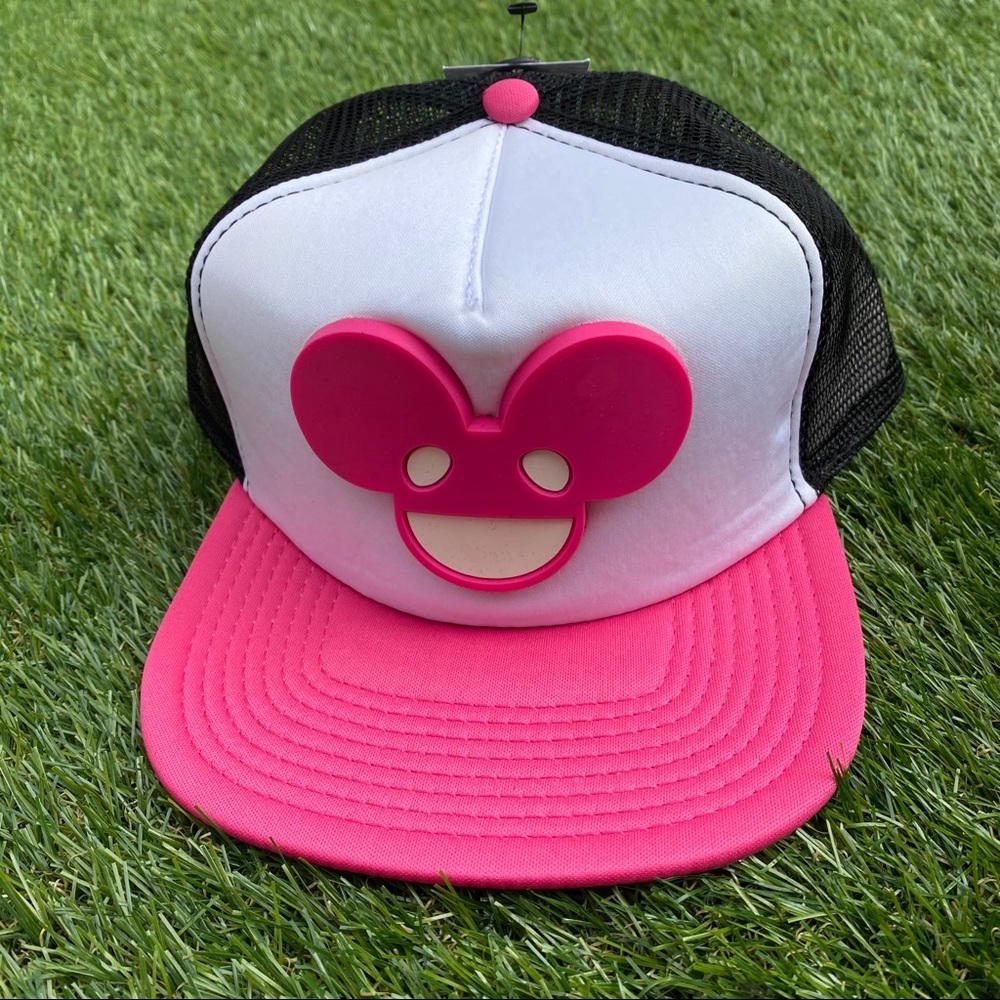 NEW! Deadmau5 Pink Logo Face Trucker Hat
